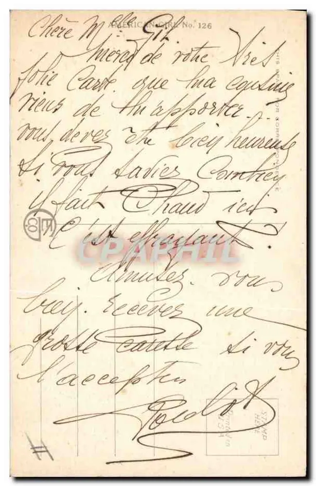 Junge Frau mit Rosenstrauß — Verlag Edward Crewe Co., N.Y. — Seriennummer 126 - Rückseite