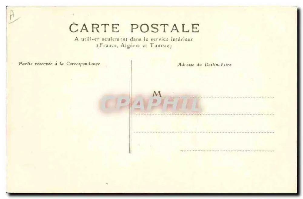 Les Charmettes - Quarto da Sra. de Warens — Editor C.R. n°584 - Verso