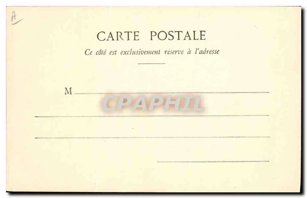 Les Charmettes - Sala de J.-J. Rousseau — Editor E. Reyraud, n° 583 - Verso