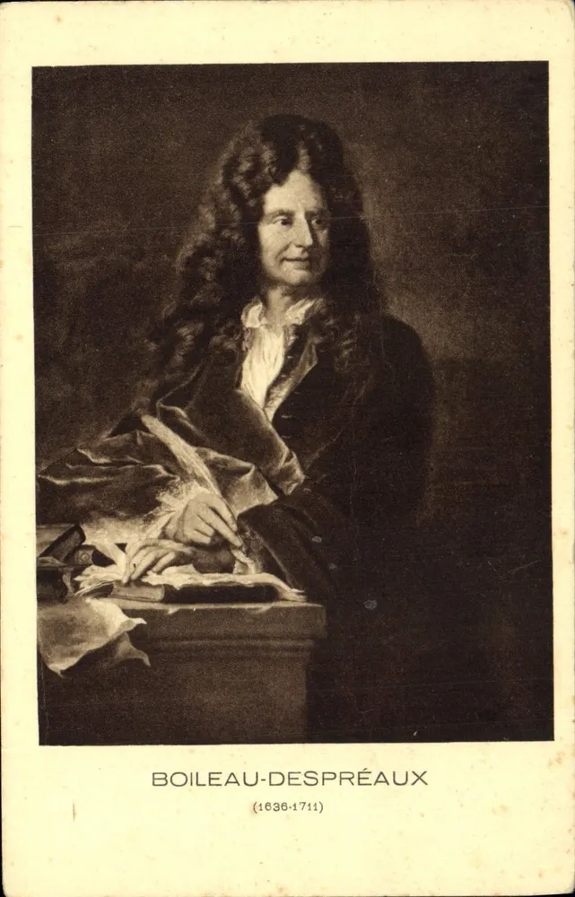 Boileau-Despréaux — retrato — Braun & Cie, n° 13887 - Frente