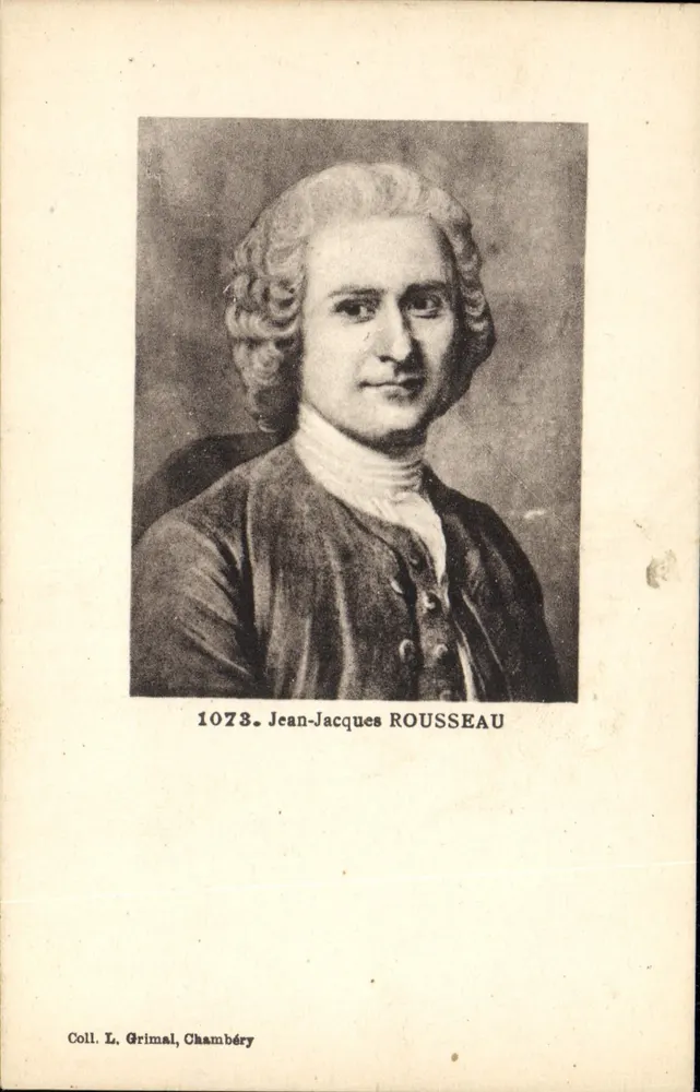 Jean-Jacques Rousseau — portret — Zbiór L. Grimal, Chambéry, nr 1073 - Awers
