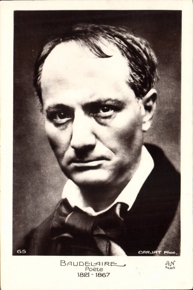 Charles Baudelaire — Poeta — CARJAT Fot. Paris - Frente