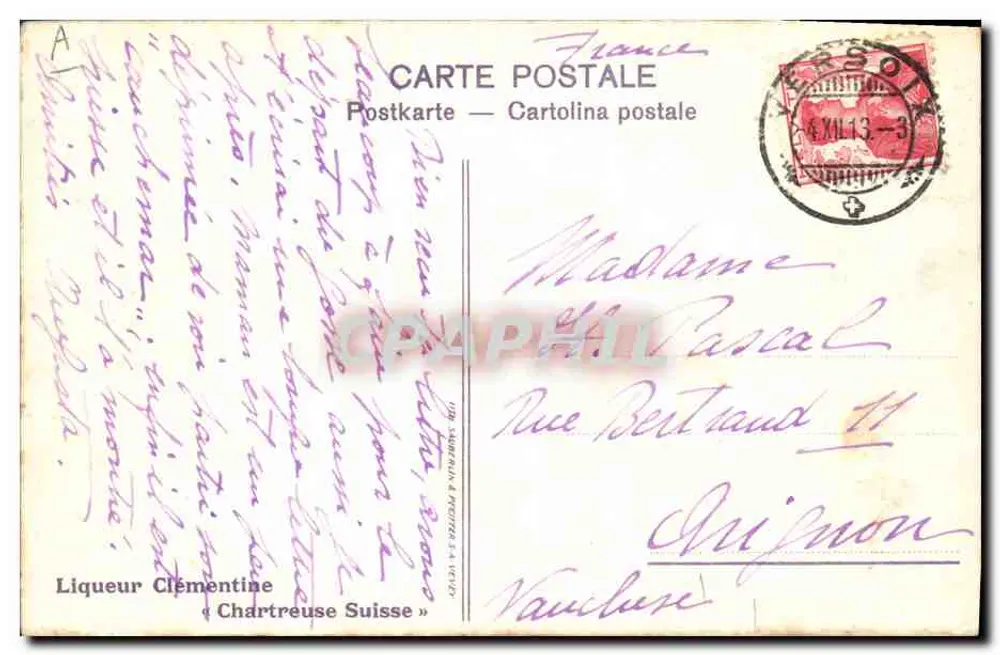 Polo — jogadores e cavalos — W. de May - Verso