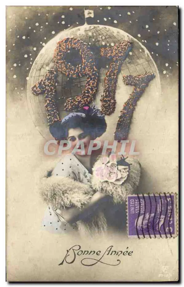 Mulher em pele — 1917 — Editor desconhecido - Frente