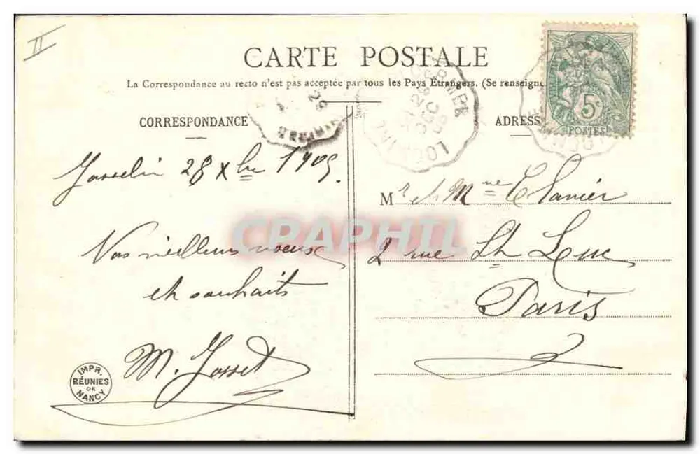Zwei Kinder in Kostüm — 1906 — Pâlum Barréant - Rückseite
