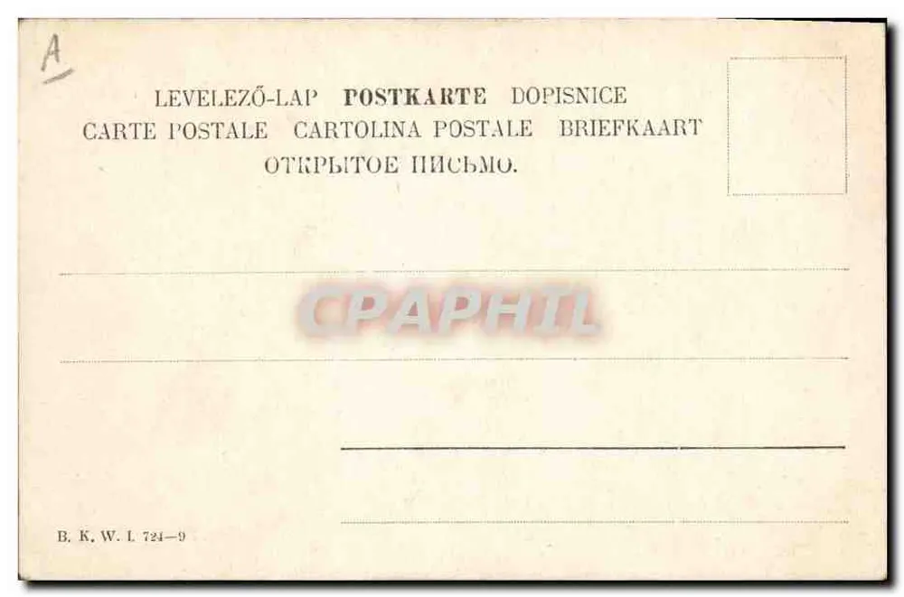 Paesaggio autunnale — Settembre — B. K. W. I. 724-9 - Verso