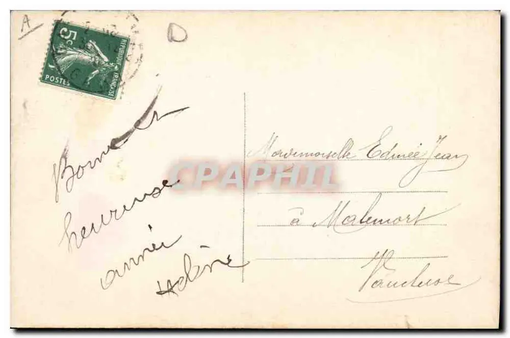 Frau im Uniform — Kalender 1907 — Verlag Bellone n°4073 - Rückseite