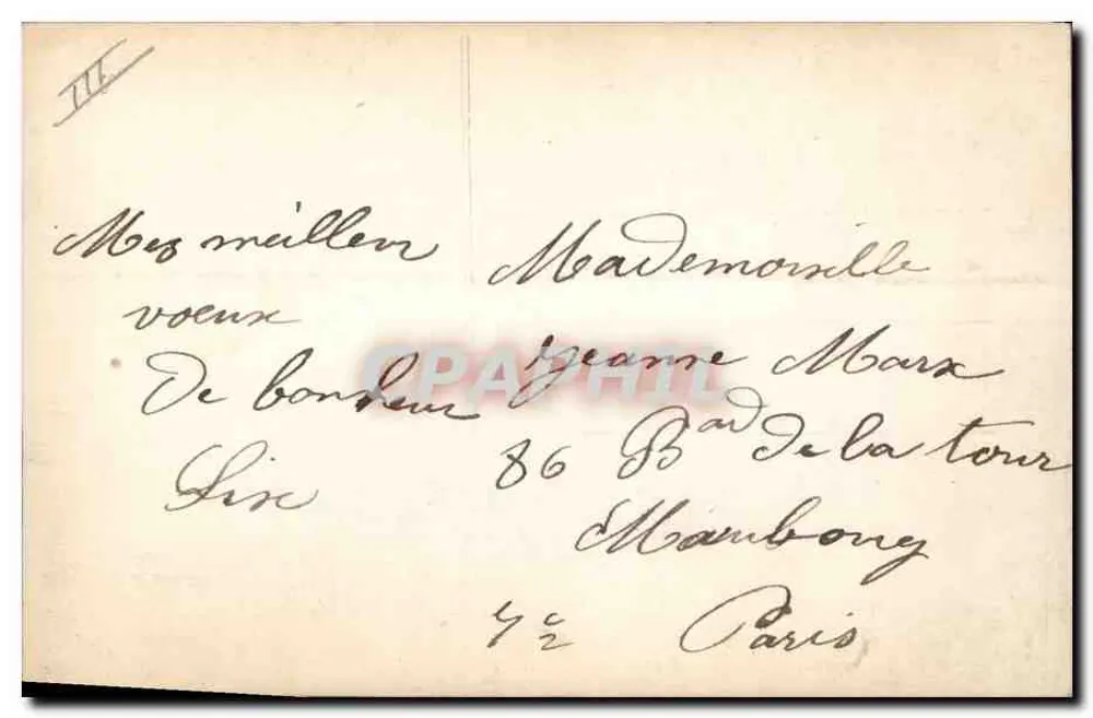 Kind mit Blumenstrauß — 1914 — Frohe Neujahr — JBC - Rückseite