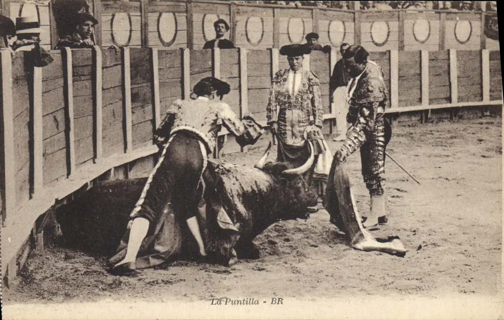 La Puntilla - BR — Corrida di toreri — Blice Frères, Bordeaux - Recto