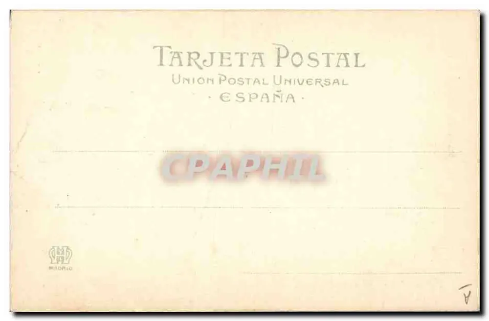 Corrida de toros — Caída al descubierto — Hauser y Menét, n° 892 - Rückseite