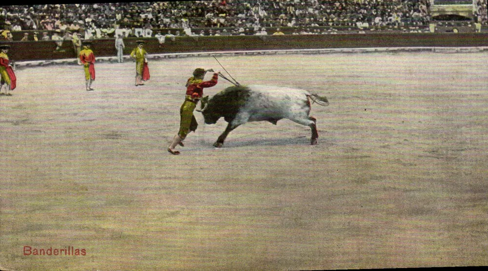 Banderillas — espetáculo de touro — série III - Frente