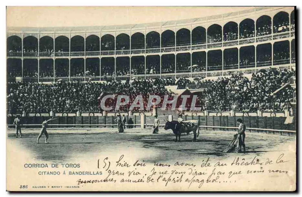 Corrida de Toros — Citando a Banderillas — Hauser & Mennt, Madrid, n° 888 - Vorderseite