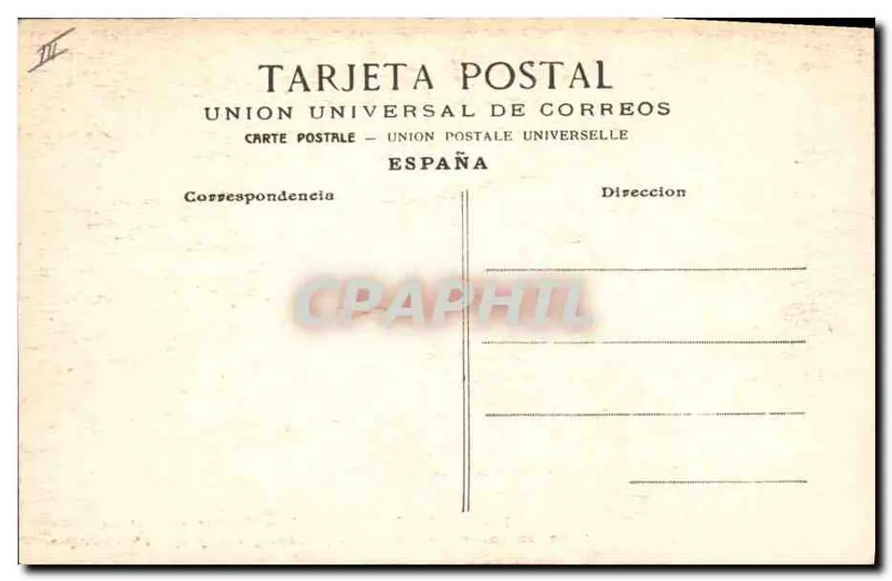 Corrida de touros — Citando para picar — Union Universal de Correos - Verso