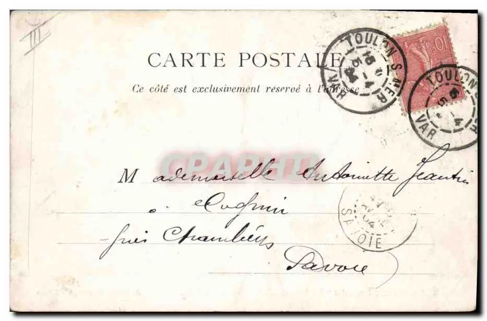 Le Saint-Louis — Schlachtschiff — A. Couturier, phot. publ. Toulon, Nr. 330 - Rückseite