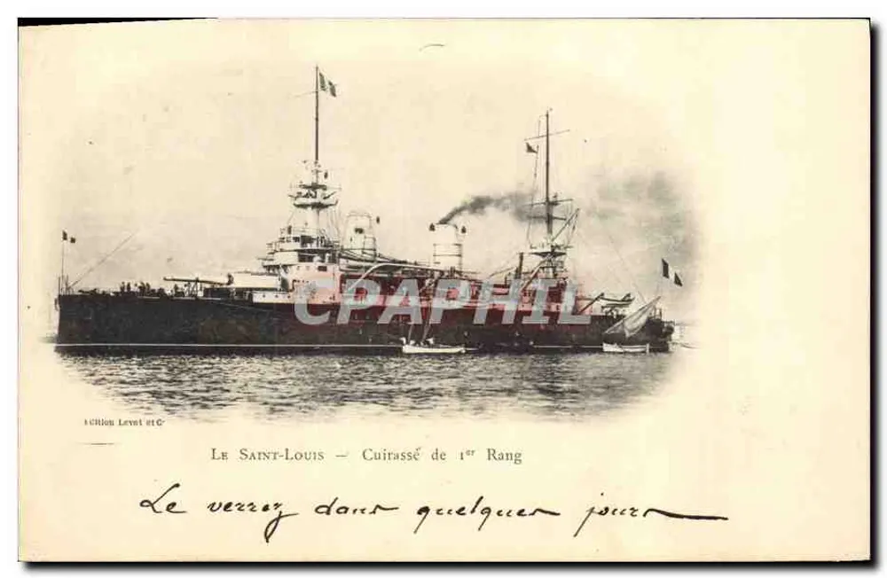 Saint-Louis — Schlachtschiff erster Klasse — Level et C° - Vorderseite