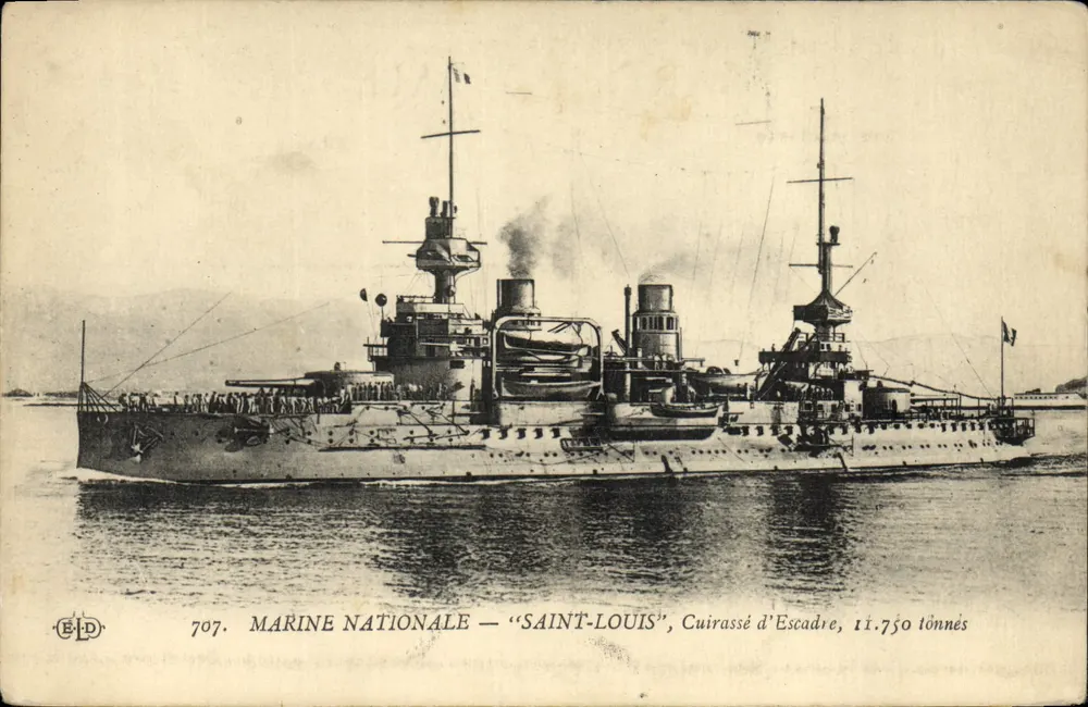 Marine Nationale — "Saint-Louis" — Schlachtschiff der Flotte, 11.750 Tonnen — E.D. n°707 - Vorderseite