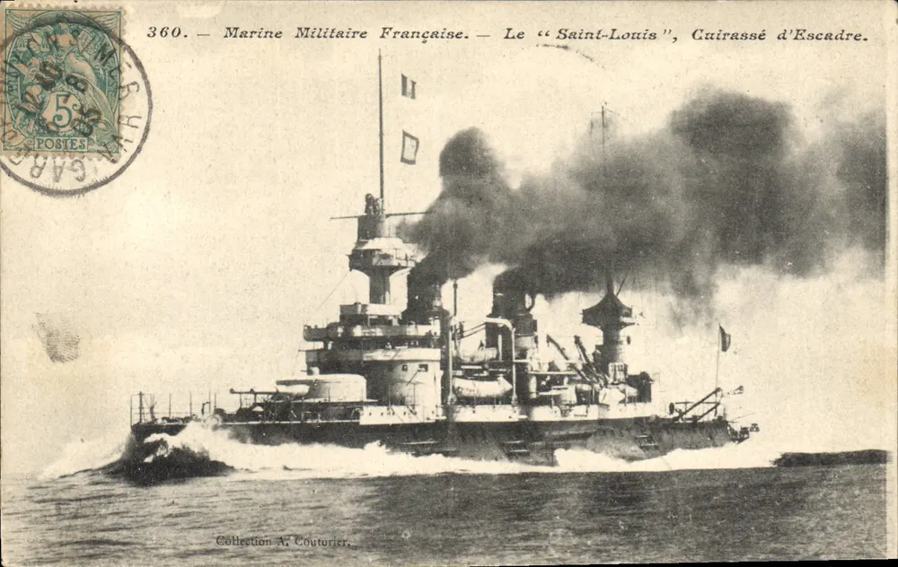 Der "Saint-Louis", Schlachtschiff der Flotte — Französische Marine — Sammlung A. Coutourier - Vorderseite