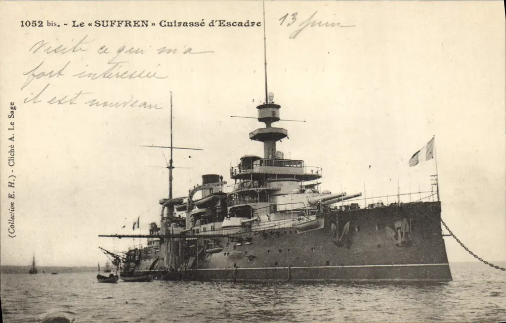 Der « SUFFREN » Schlachtschiff der Flotte — Sammlung A. Le Sage — Nr. 1052 bis - Vorderseite