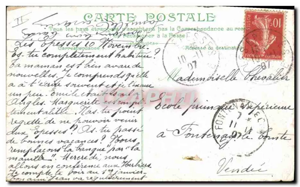 Le Suffren, Schlachtschiff der ersten Klasse — Französische Marine — Verlag AP, Nr. L.V. 8 - Rückseite