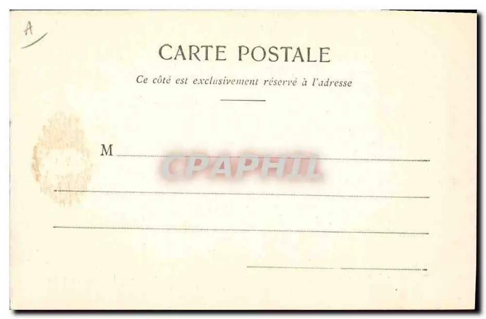 Der "Saint-Louis", Flaggschiff, das Herrn Loubet, Präsident der Französischen Republik, während seiner Reise nach Algerien und Tunesien (April 1903) eskortiert — A. Bougault, Toulon-s.-Mer, n°596 - Rückseite
