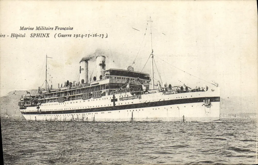Krankenhaus Sphinx — Französische Marine — Krieg 1914-16-17 - Vorderseite