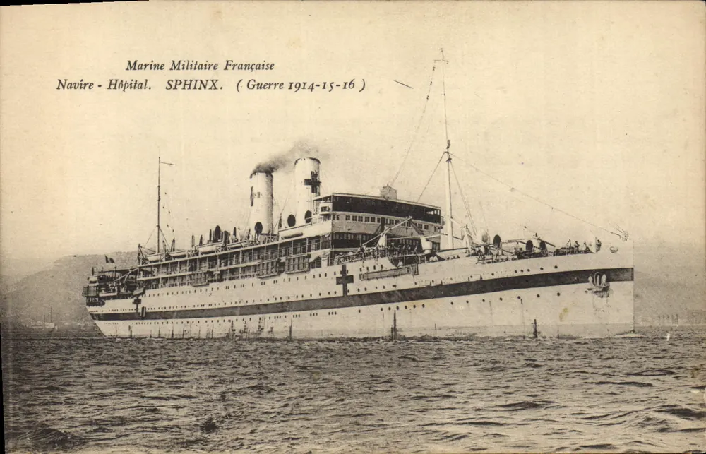Krankenboot SPHINX — Französische Marine — Krieg 1914-15-16 - Vorderseite