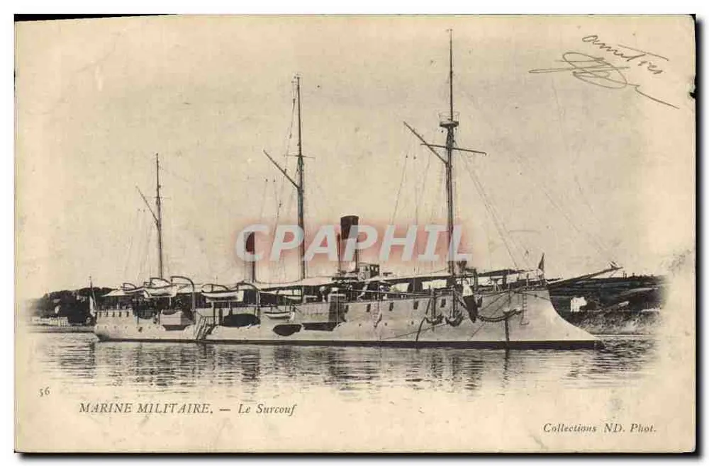 Marinha Militar — O Surcouf — Coleções ND. Fot. n°56 - Frente