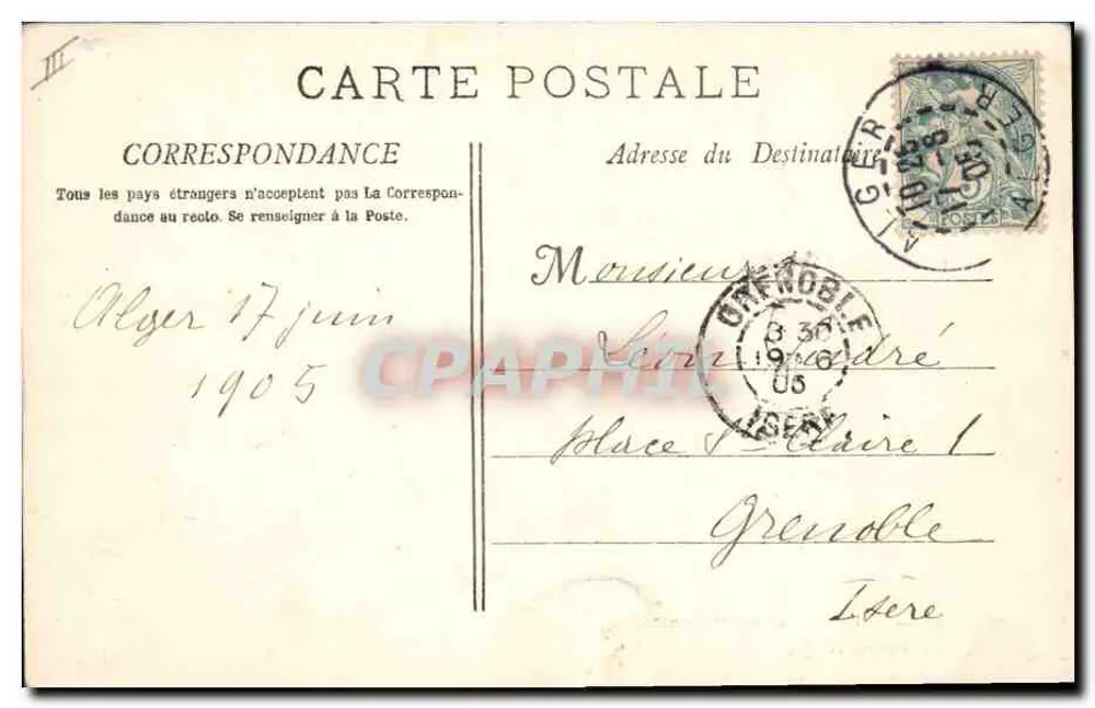 Le Sarbacane — Torpedoboot — A. Bougault n°424 - Rückseite
