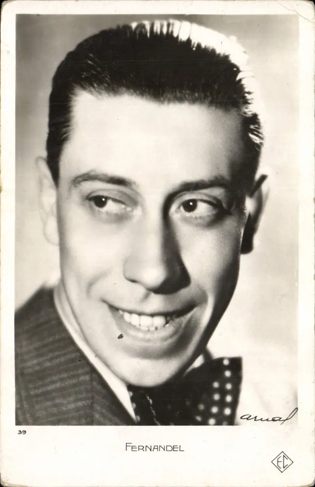 Fernandel — retrato sorridente — Arnaud, n°39 - Frente