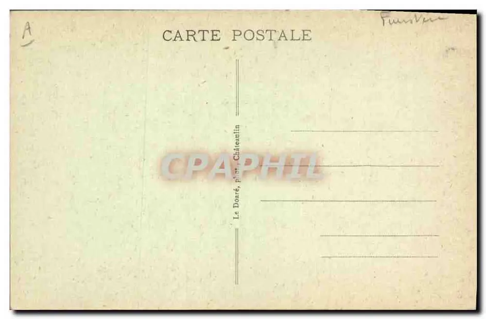 Bretagne - Kleidung der Grand'Mères von Châteaulin, Le Faou, Dineault, Argol, Pont-de-Buis, Lopérec, Saint Ségal, etc. — Le Doaré, phot. Châteaulin - Rückseite