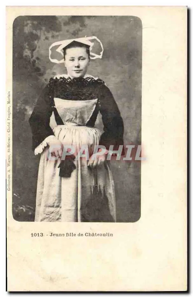 Joven de Châteaulin — Colección A. Waro, St-Briac, Morbihan — n.º 1013 - Anverso