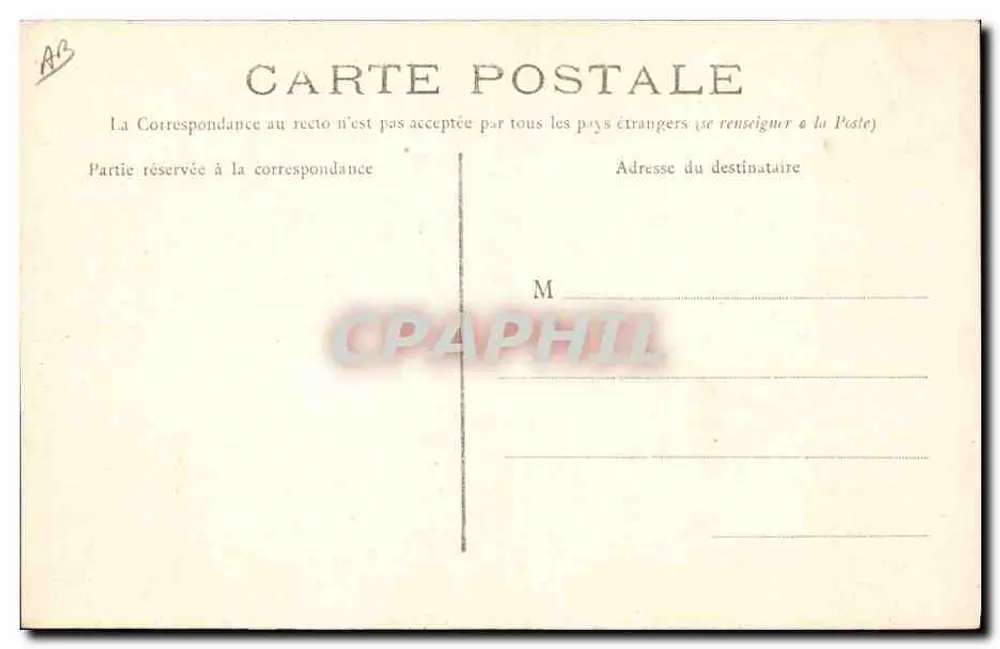 Camponês Bretão — traje tradicional — G. B. n° 244 - Verso