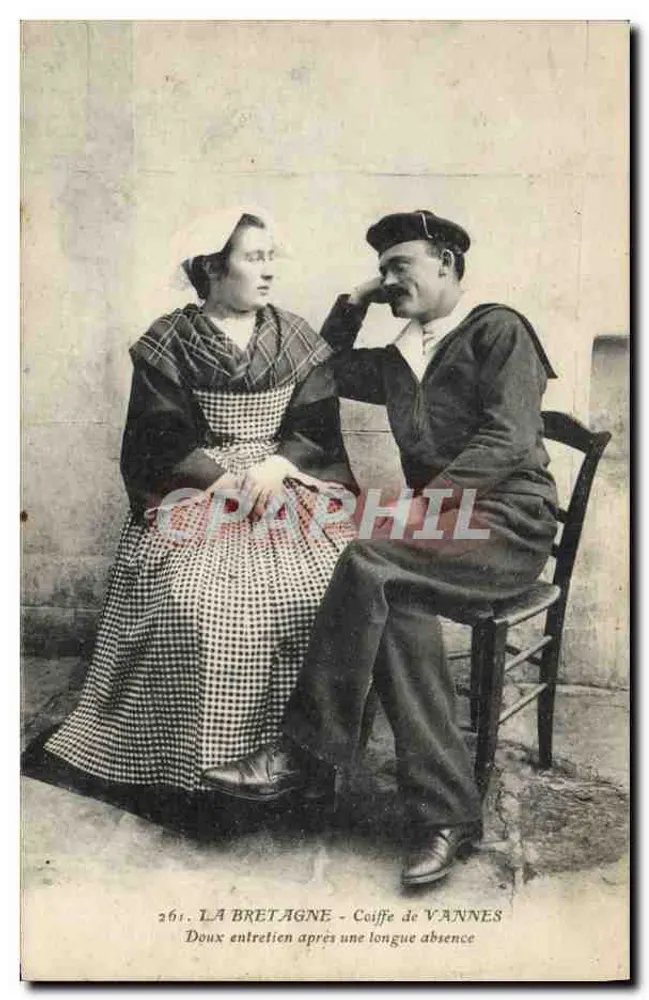 Brittany - Coiffe de Vannes - Zwei Treffen nach langer Abwesenheit - Vorderseite