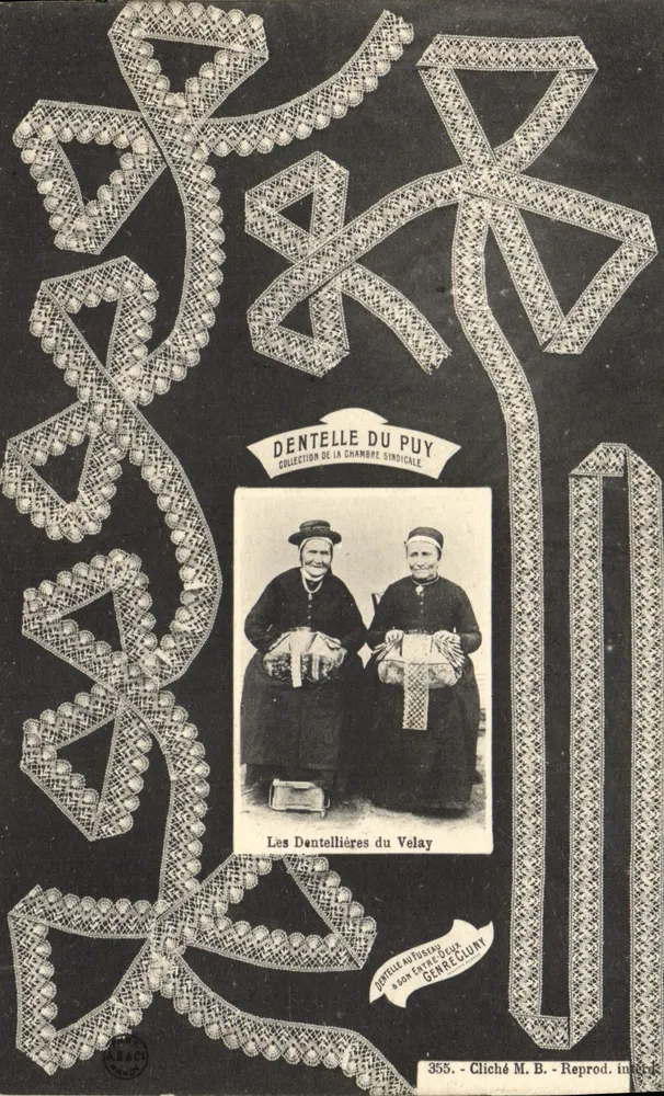 Les Dentellières du Velay — Sammlung der Syndikalen Kammer — Foto M. B. - Interner Gebrauch 355 - Vorderseite