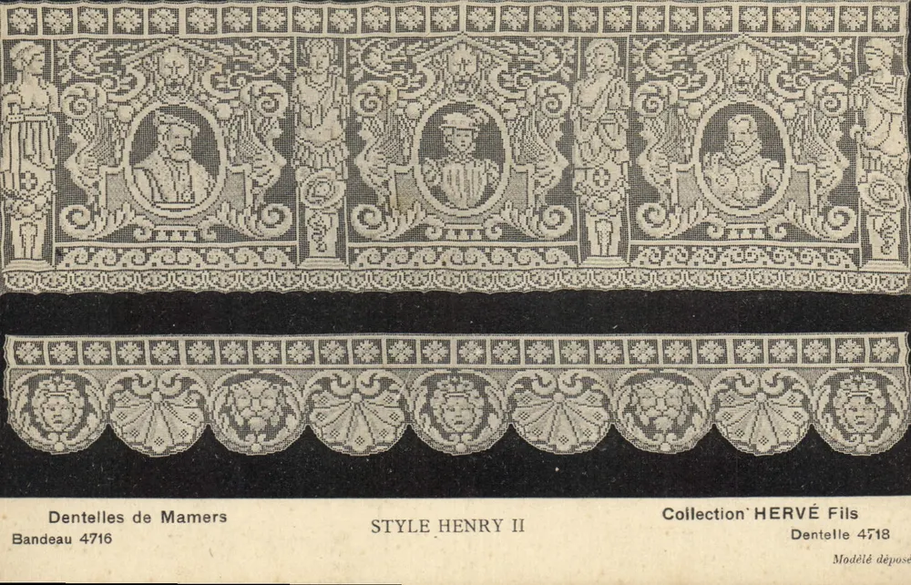 Mamers Spitze — Stil Henry II — Sammlung Hervé Fils - Vorderseite