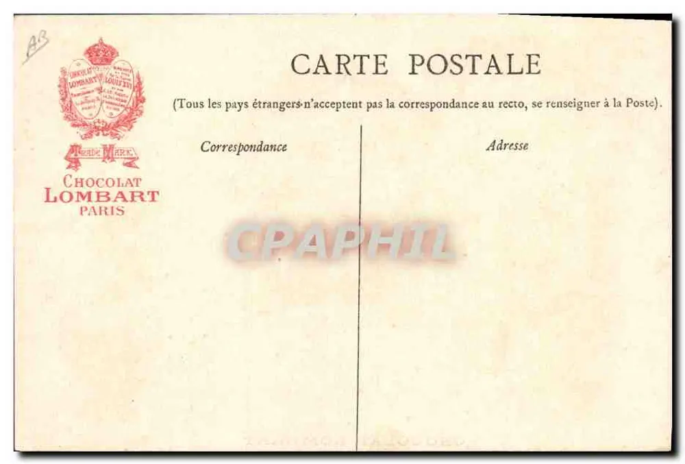 Daniel de Foë — Verleger & Schriftsteller 1661-1731 — Chocolat Lombart - Rückseite