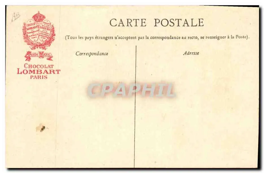 Hector Malot — Schriftsteller 1830-1907 — Chocolat Lombart - Rückseite