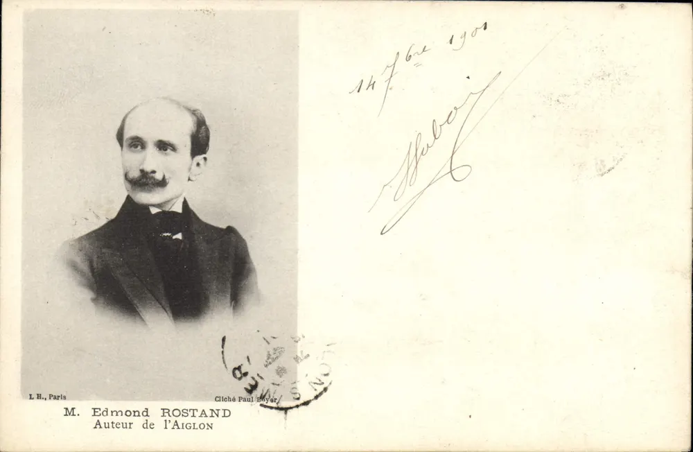 M. Edmond ROSTAND — Autor do Aiglon — L.H., Paris - Frente
