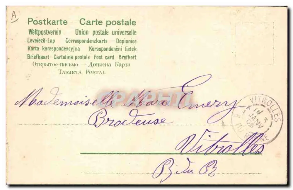 Cupidon — Année 1905 — Éditeur Brosay - Rückseite