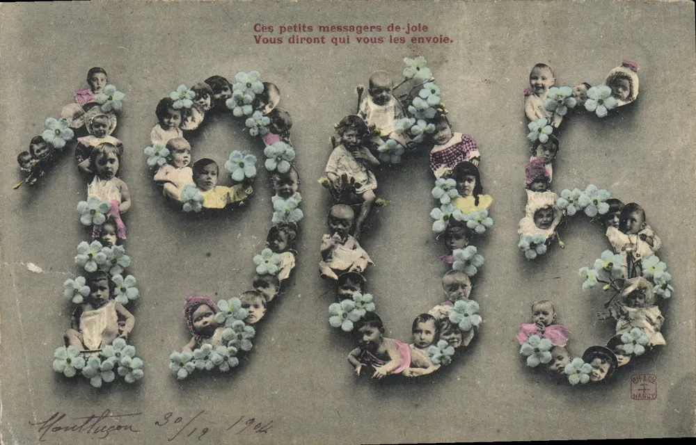 Kinder, die das Jahr 1905 bilden — Monthilhion — Verlag H. HANLY - Vorderseite