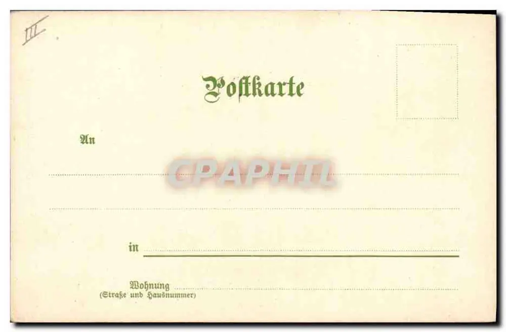 Herbstansicht — Oktober — Verlag Monatsgrüsse, Stuttgart - Rückseite