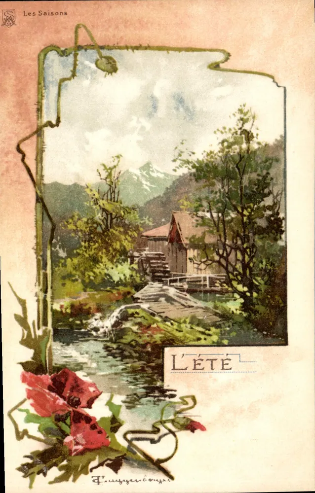 O Verão — As Estações — F. P. C. (editor) n°92 - Frente