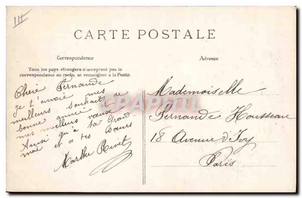 Flores — 1908 — E.L.D. - Verso
