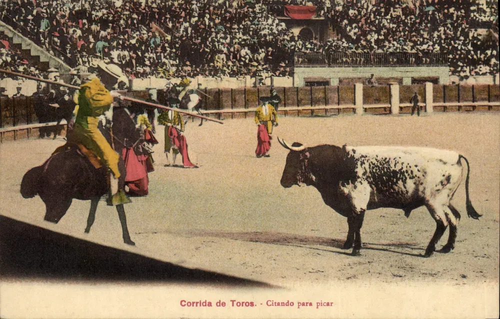 Corrida de Toros — Citando para picar — Éditeur Feg. Facunit (Siarfita) - Frente