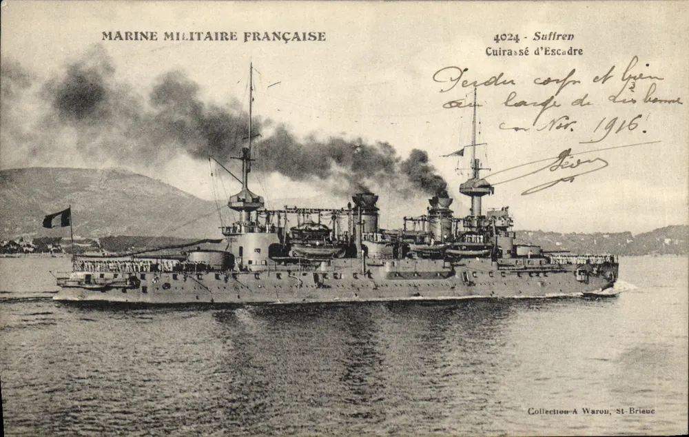 Panzerkreuzer Suffren — Französische Marine — Sammlung Waron, St-Brieuc - Vorderseite