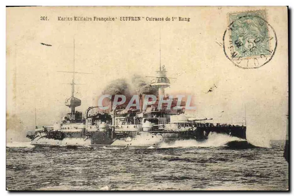 Panzerkreuzer Suffren — Französische Marine — Nr. 301 - Vorderseite
