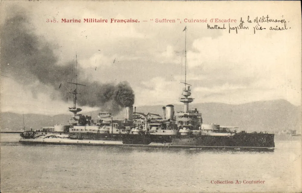 Panzerkreuzer "Suffren" — Französische Marine — Sammlung A. Couturier - Vorderseite