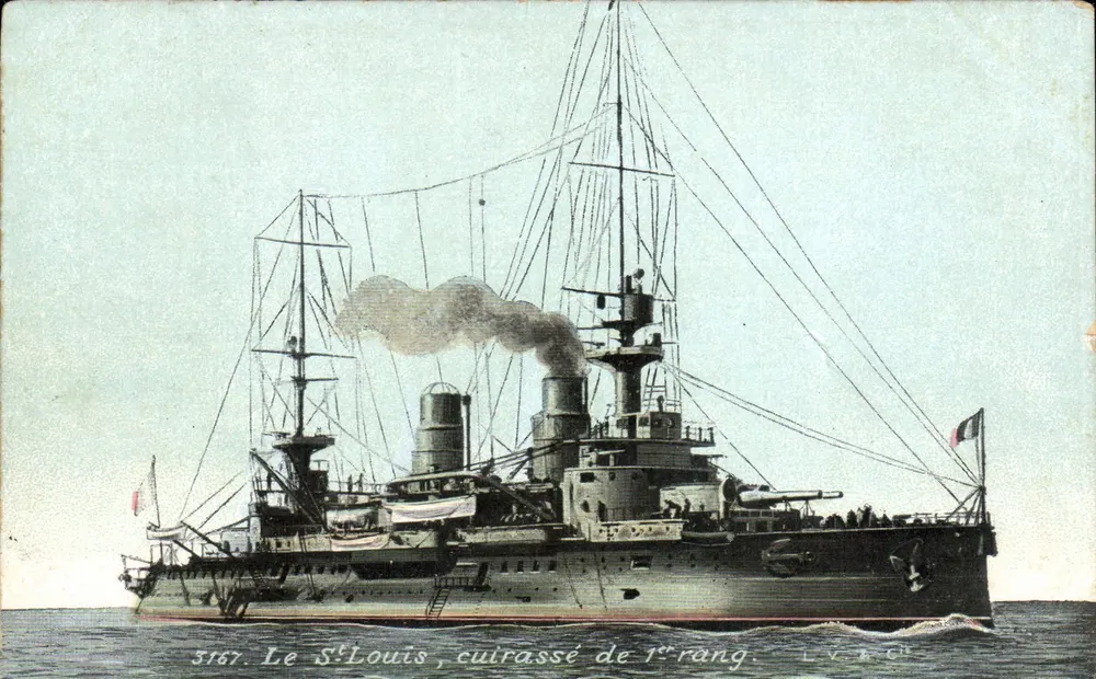 Le St-Louis, Schlachtschiff erster Klasse — Ausgabe AQUA PARIS, Nr. 3167 - Vorderseite