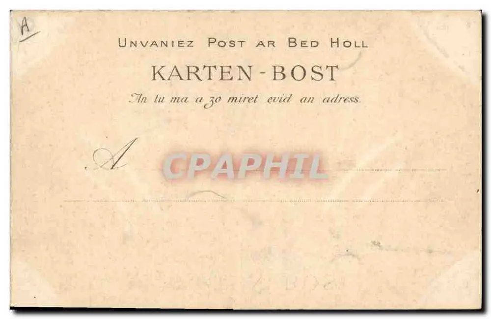 Männer- und Frauenkleidung aus Pontivy — Sammlung VILLARD, n°1211 - Rückseite
