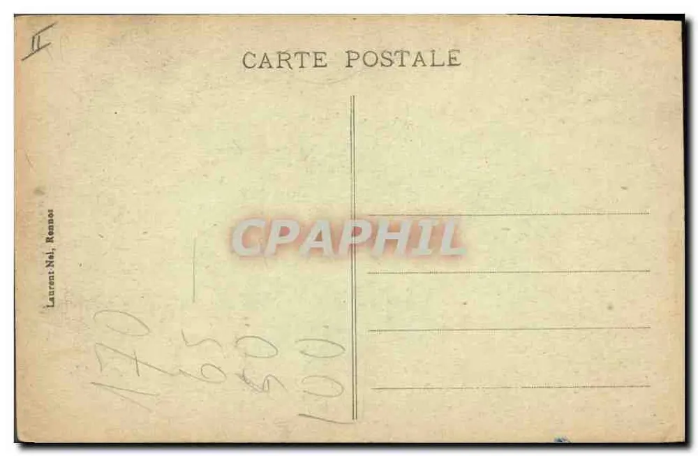 Menina de Pont-Aven — traje tradicional — Laurent-Nel, Rennes, n°2530 - Verso